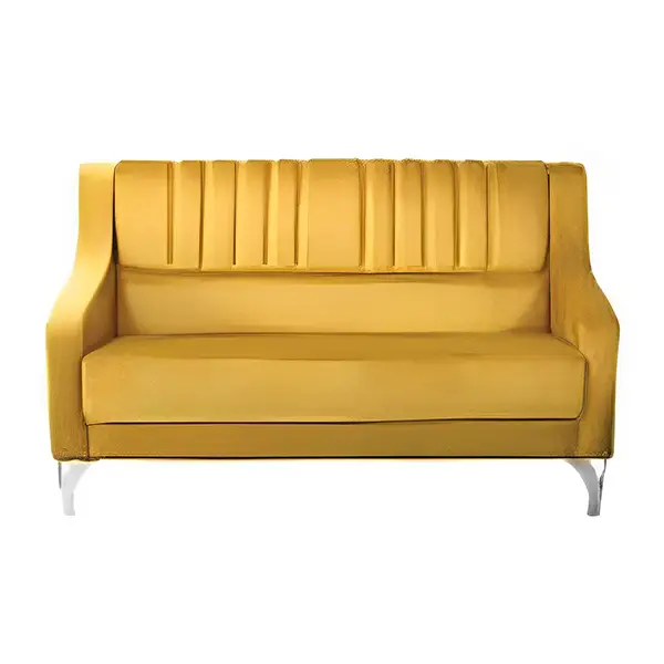 M132 تصویر مبل دو نفره چستر راحتیران مدل ویکتوریا ام ۱۳۲ رنگ زرد